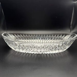 Vintage Princess House Royal Highlights Crystal Oval Bowl 10"